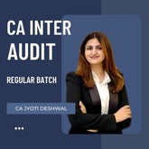 CA Inter Audit | LIVE Regular Batch By CA Jyoti Deshwal | For Jan 26 & Onwards Exams